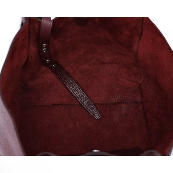 Celine Big Bag Small Tote Convertible Shoulder Bag Smooth Leather Bordeaux - Picture 10 of 13